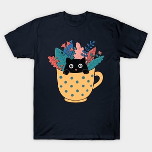 Cat plants and coffee T-Shirt